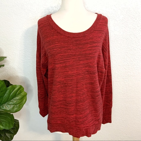 rag & bone Tops - rag & bone knit red pullover sweatshirt